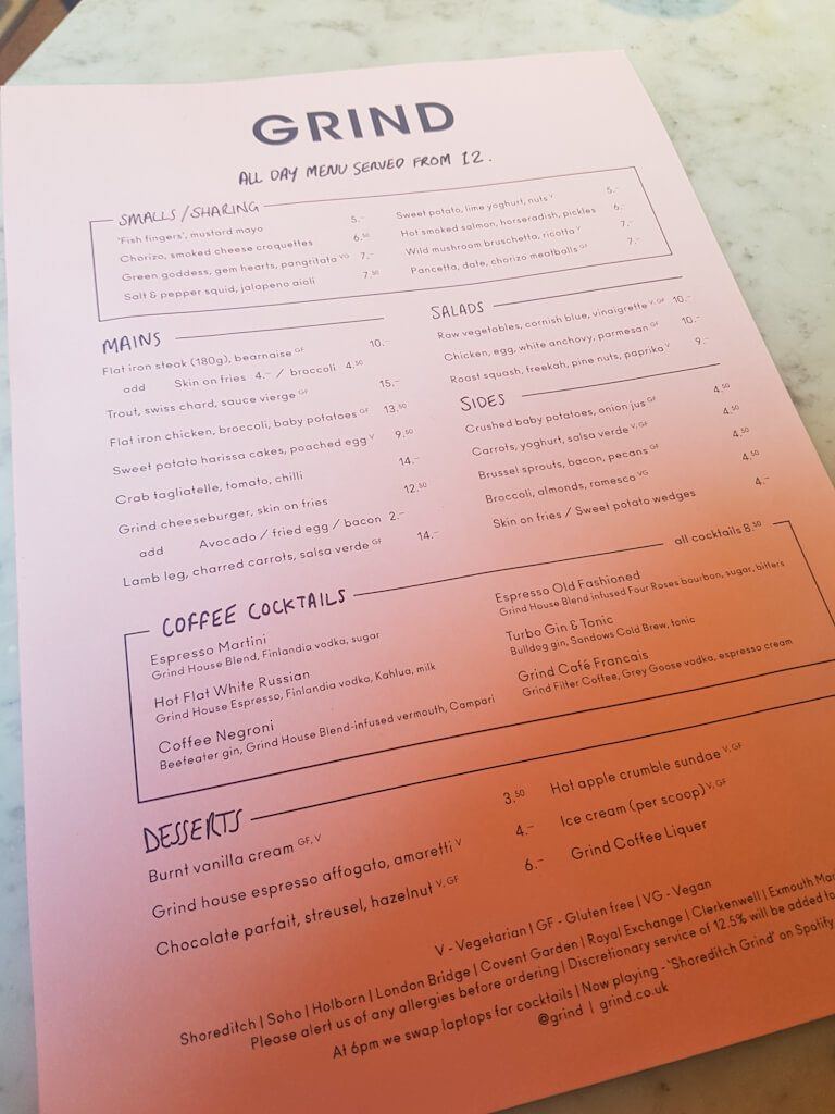 London Grind Londen: Coffee, Cocktails & Sharing Plates bij London Bridge || The London Tester