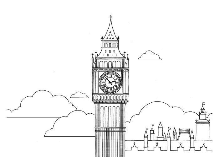 Gratis Londen Kleurplaten om te Printen || The Travel Tester