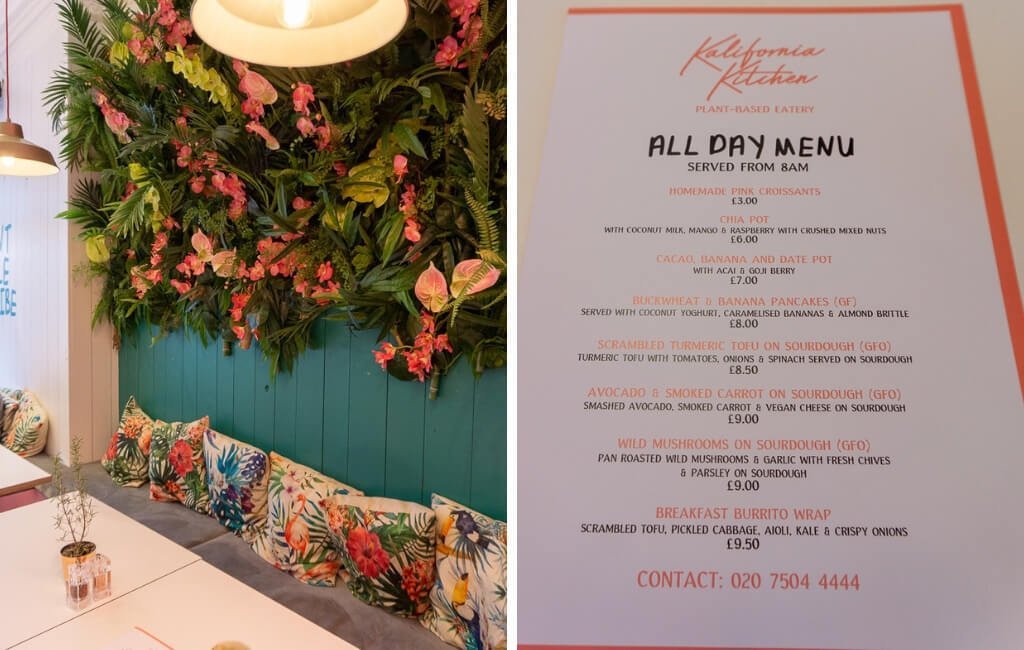 Kalifornia Kitchen Londen: Instagramable Vegan Food in de wijk Fitzrovia || The London Tester