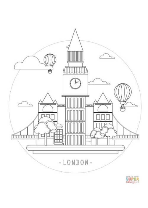 35+ Gratis Kleurplaten Printen - Londen Iconen || The London Tester