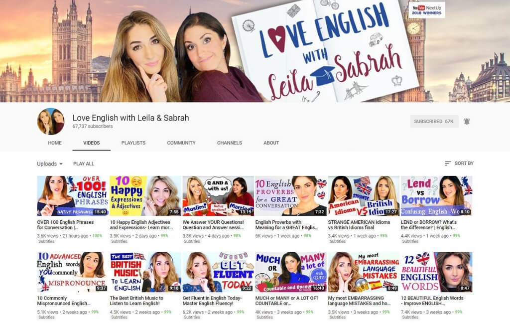 Dit Zijn De Leukste YouTube Kanalen Om Engels Te Leren || The London Tester
