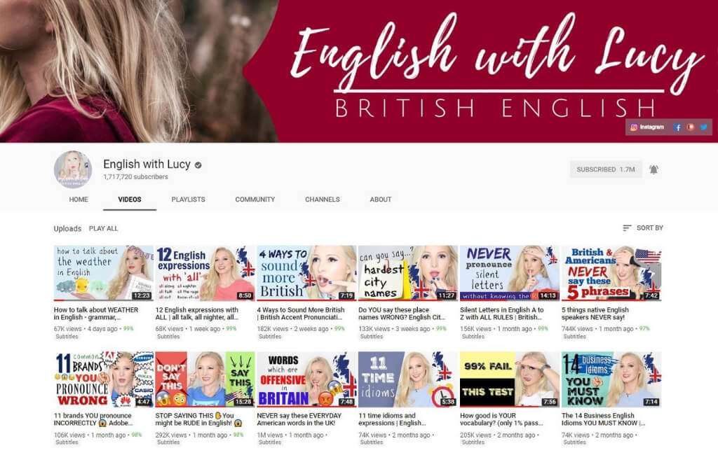 Dit Zijn De Leukste YouTube Kanalen Om Engels Te Leren || The London Tester