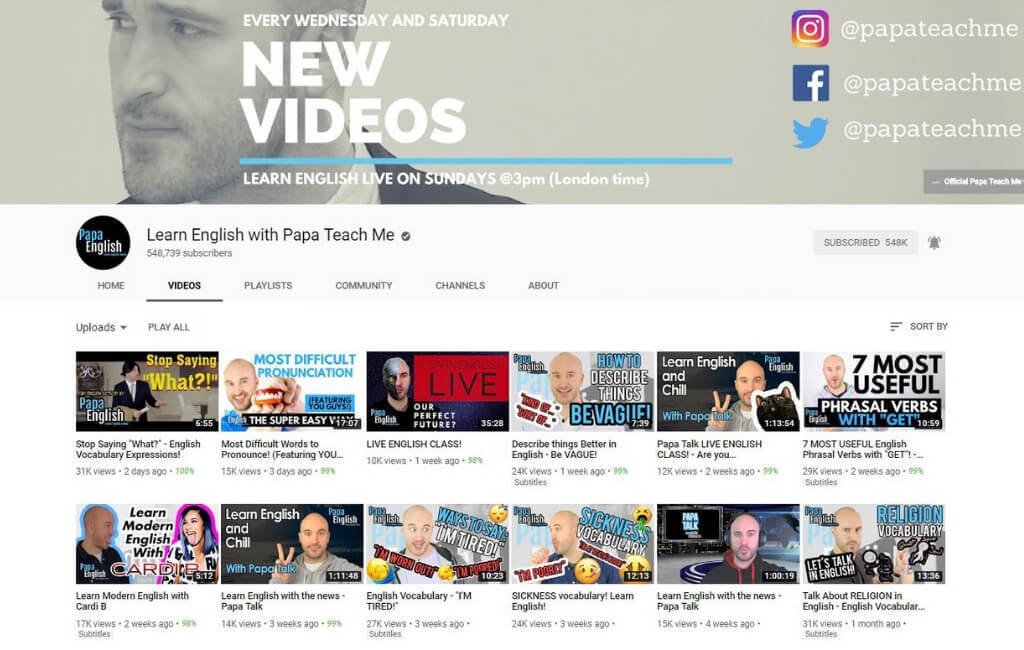 Dit Zijn De Leukste YouTube Kanalen Om Engels Te Leren || The London Tester