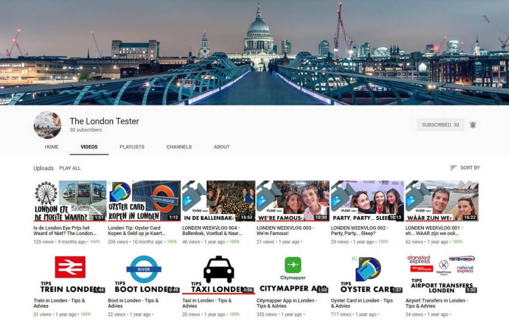 Leukste YouTube Kanalen Over Londen & Daarbuiten || The London Tester