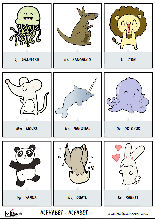 Het Alfabet in het Engels - 27 Flashcards om te Oefenen! || The London Tester