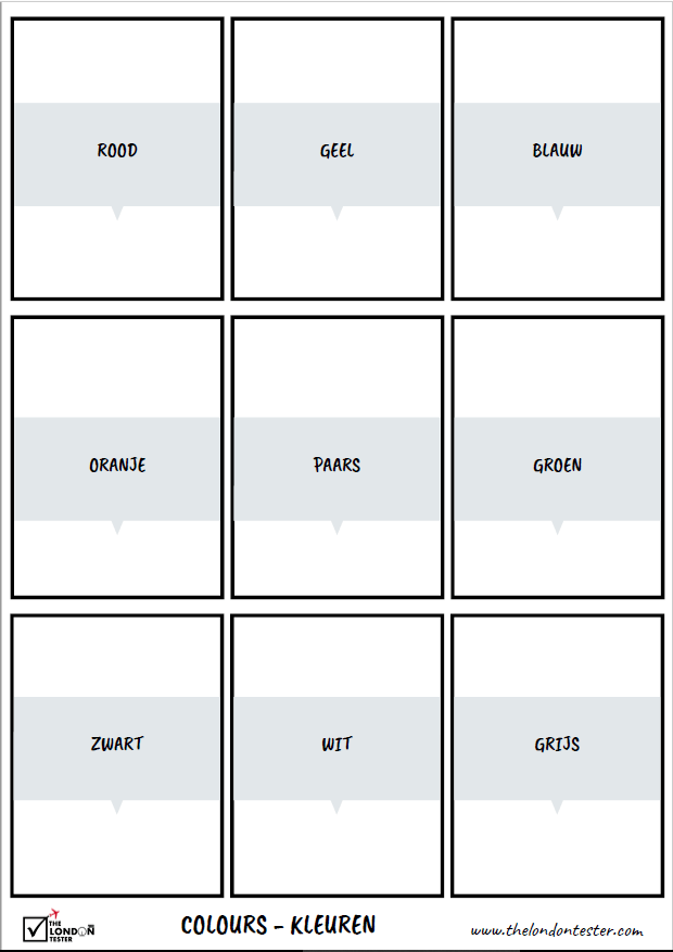 Kleuren in het Engels - 21 Flashcards om te Oefenen! || The London Tester