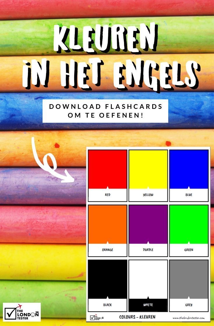 Kleuren in het Engels - 21 Flashcards om te Oefenen! || The London Tester