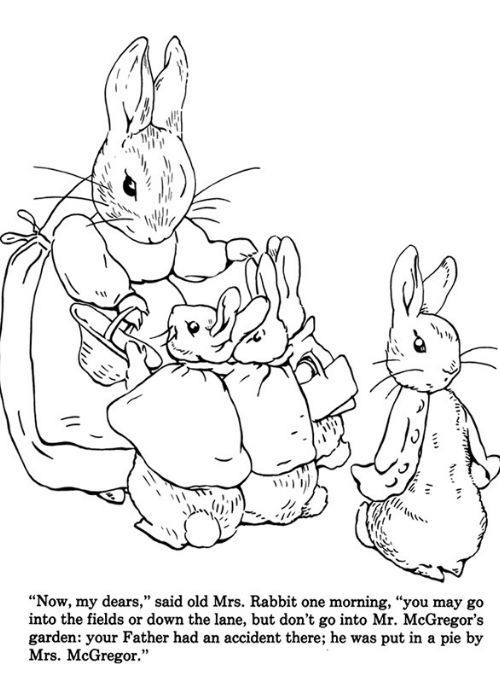 Gratis Peter Rabbit Kleurplaten om te Printen || The London Tester