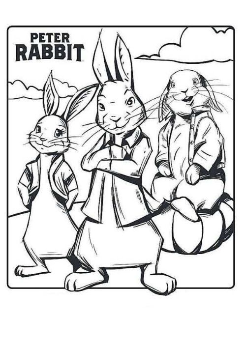Gratis Peter Rabbit Kleurplaten om te Printen || The London Tester