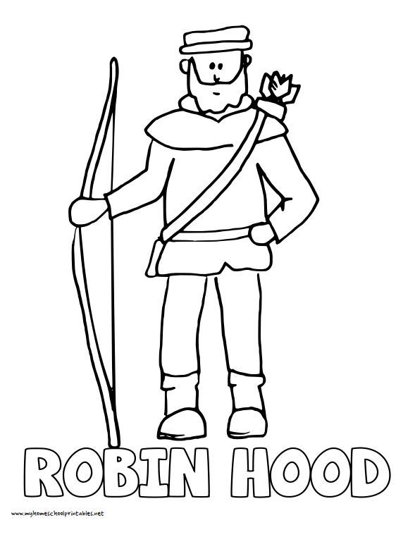 Gratis Robin Hood Kleurplaten om te Printen || The London Tester