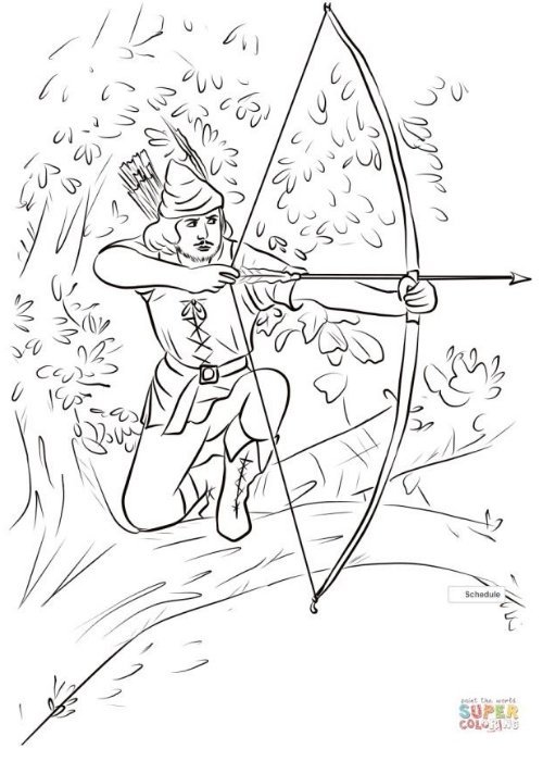 Gratis Robin Hood Kleurplaten om te Printen || The London Tester