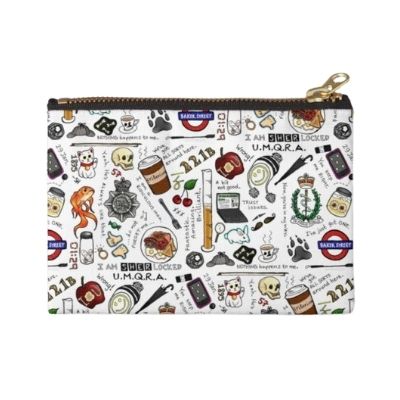 Sherlock Collage Zipper Pouch