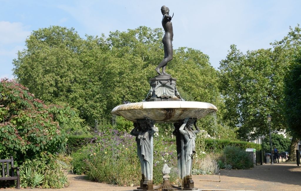 Diana the Huntress Fontein, Rose Garden Hyde Park, Londen