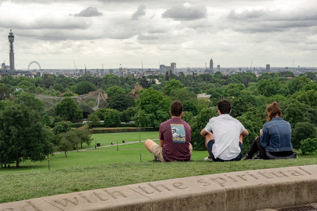 Uitzicht vanaf Primrose Hill in Londen