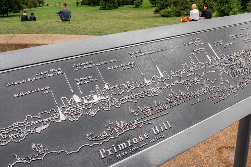 Uitzicht vanaf Primrose Hill in Londen