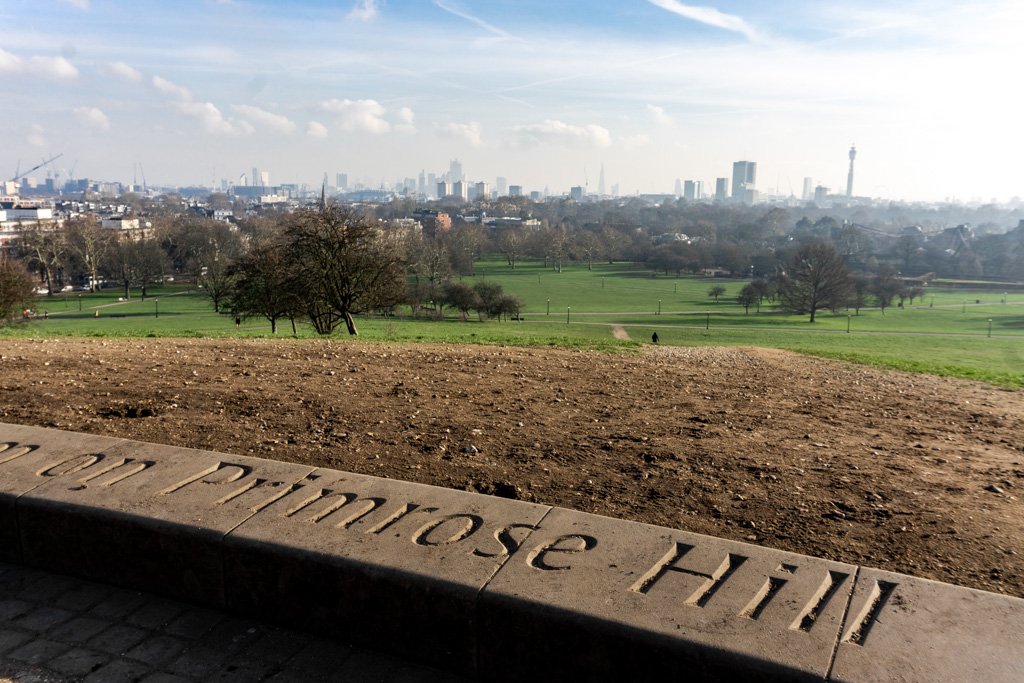 Uitzicht vanaf Primrose Hill in Londen