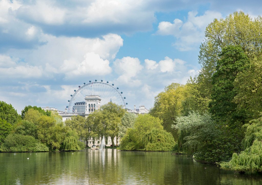St James’s Park Uitzicht op de London Eye