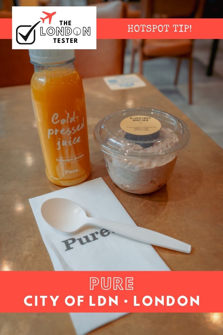 Gezonde Snelle Lunch in Londen: Pure in de Wijk City of London || The London Tester
